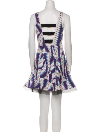 Nicole Miller Printed Mini Dress