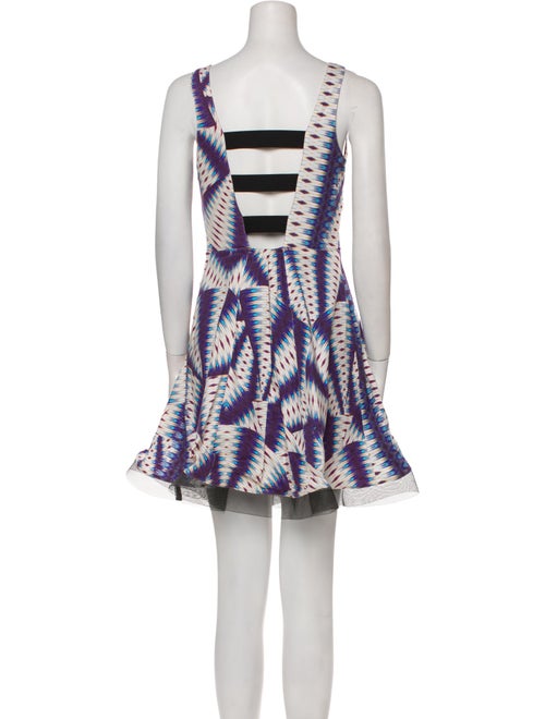 Nicole Miller Printed Mini Dress