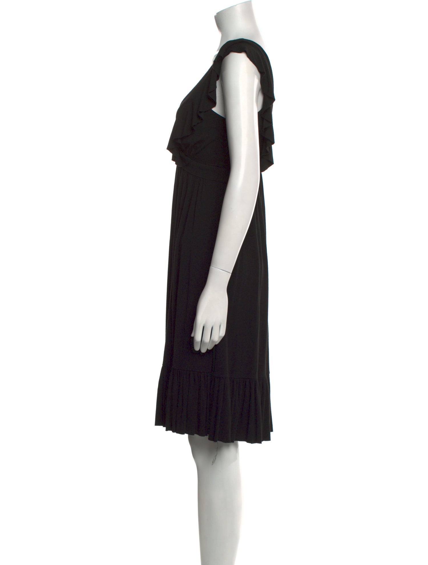 Nicole Miller V-Neck Knee-Length Dress