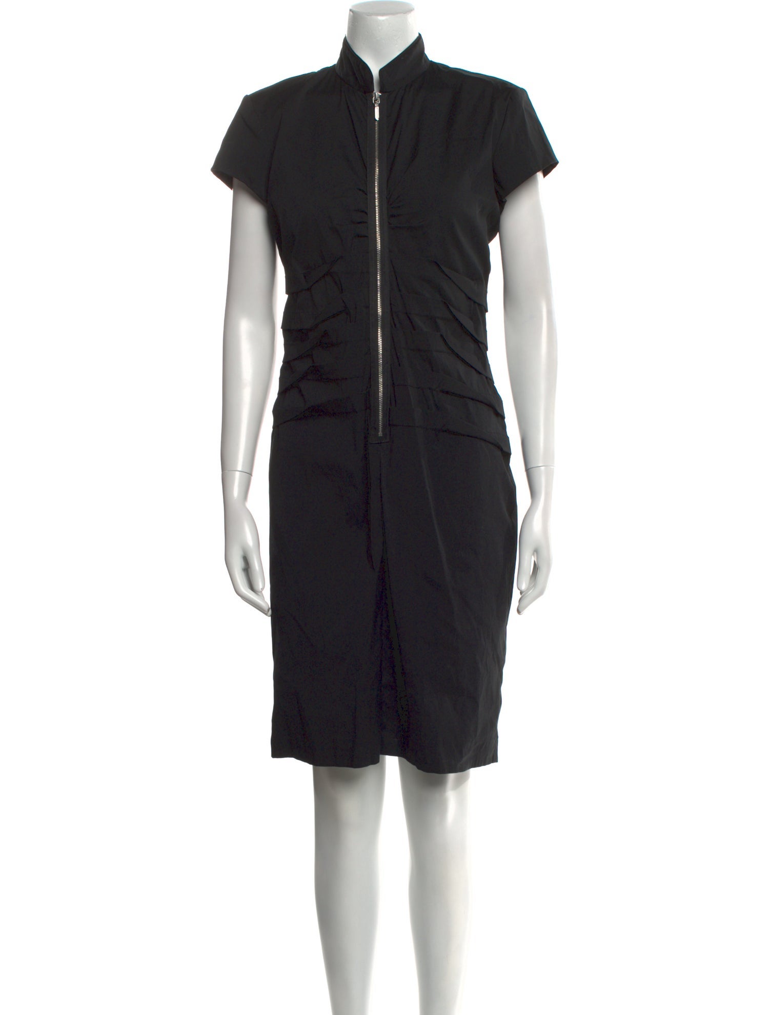 Nicole Miller Mock Neck Knee-Length Dress