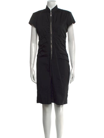 Nicole Miller Mock Neck Knee-Length Dress