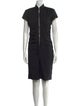 Nicole Miller Mock Neck Knee-Length Dress