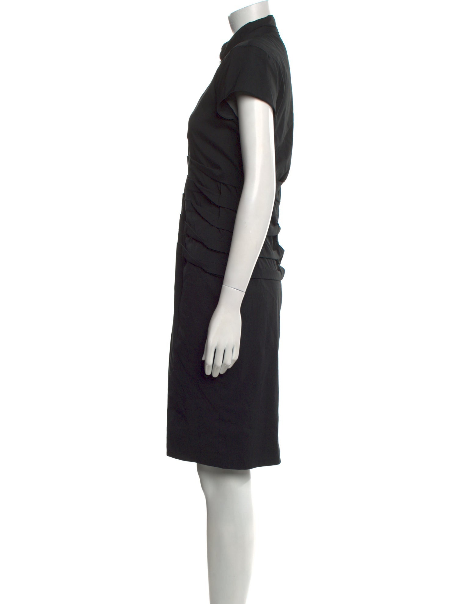 Nicole Miller Mock Neck Knee-Length Dress