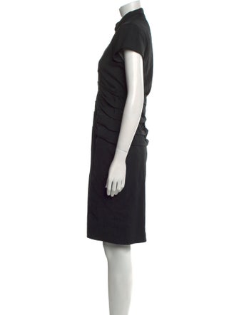 Nicole Miller Mock Neck Knee-Length Dress