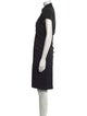 Nicole Miller Mock Neck Knee-Length Dress