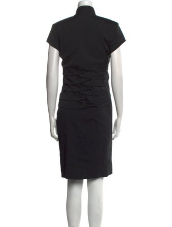 Nicole Miller Mock Neck Knee-Length Dress