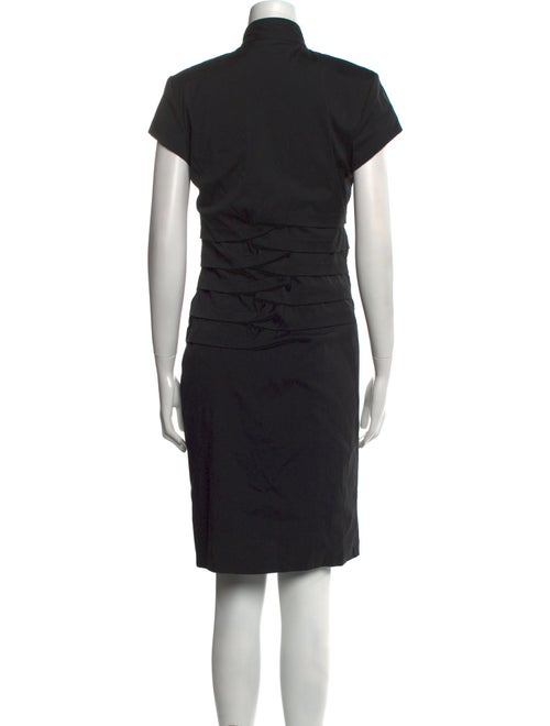 Nicole Miller Mock Neck Knee-Length Dress
