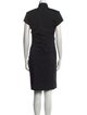 Nicole Miller Mock Neck Knee-Length Dress