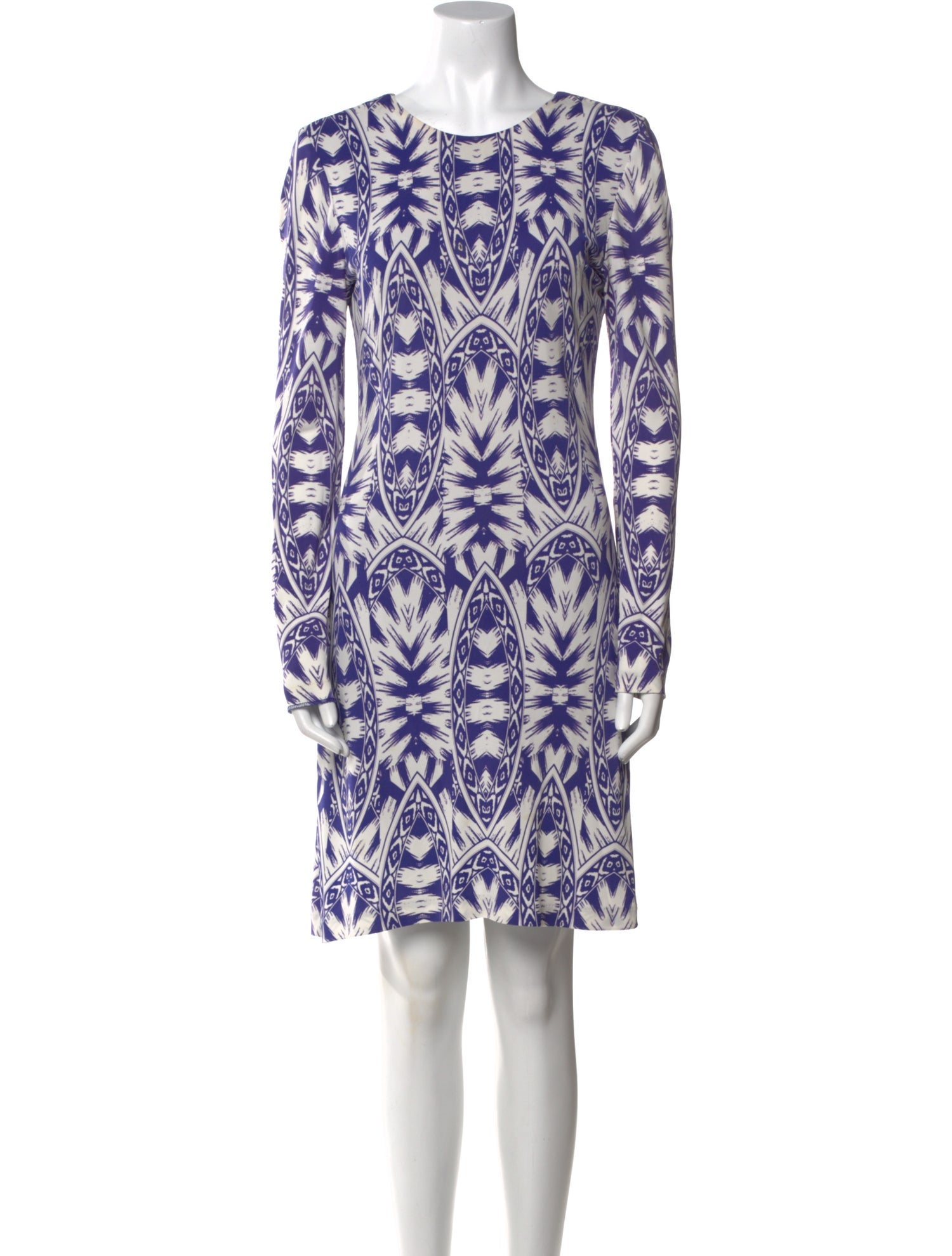 Nicole Miller Printed Knee-Length Dress