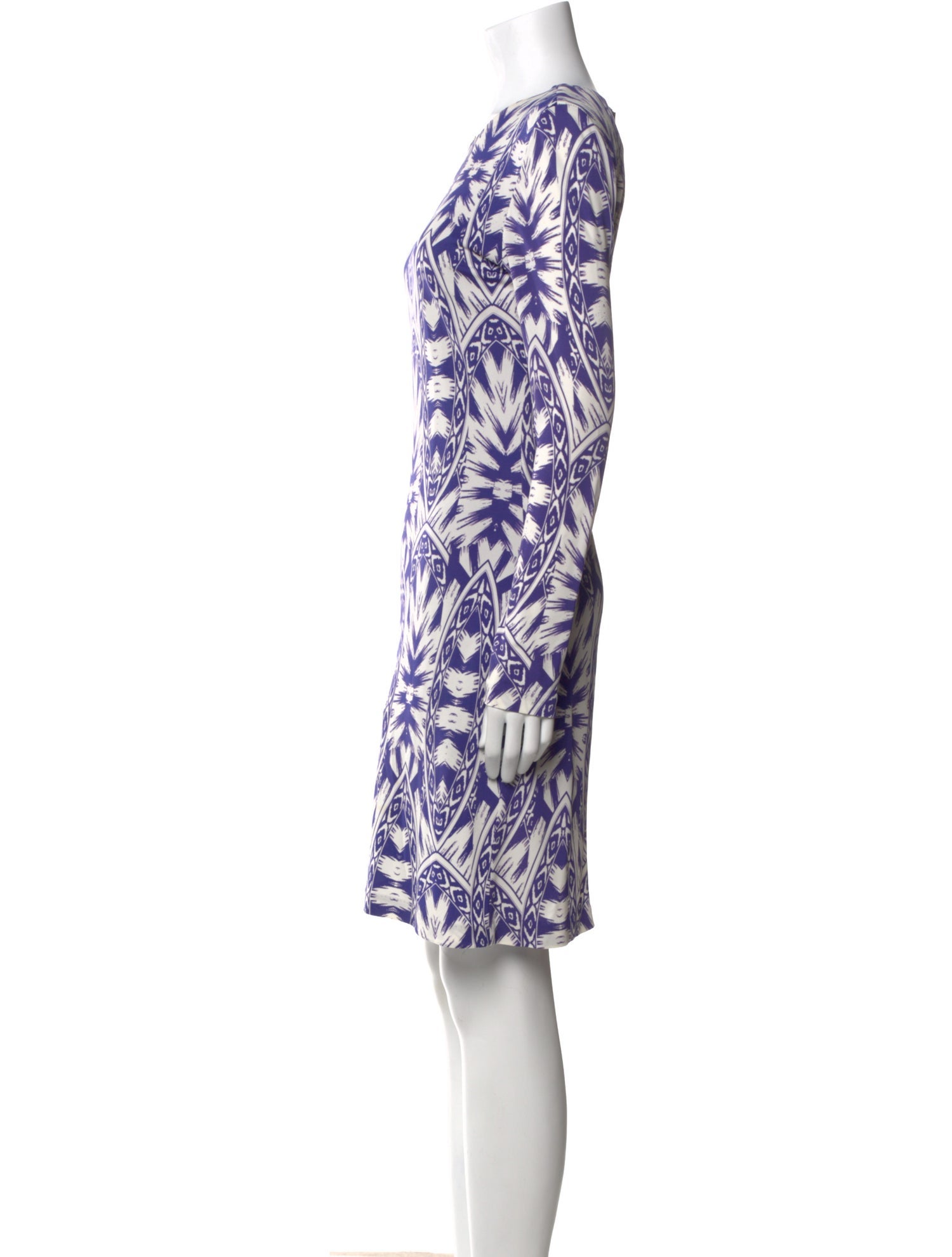 Nicole Miller Printed Knee-Length Dress