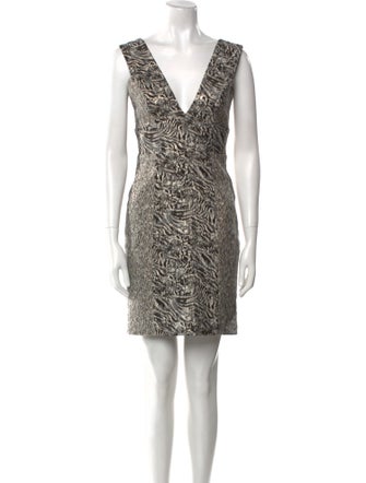 Nicole Miller Animal Print Mini Dress