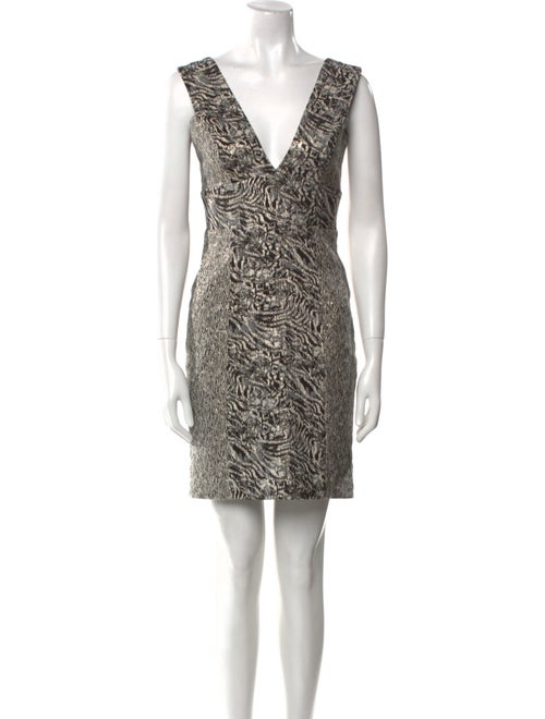 Nicole Miller Animal Print Mini Dress