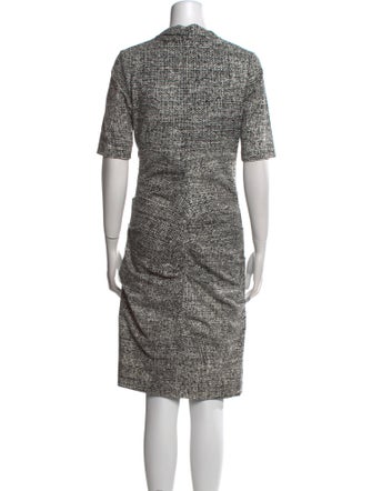 Nicole Miller Printed Knee-Length Dress
