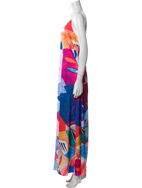 Nicole Miller Printed Long Dress