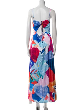 Nicole Miller Printed Long Dress