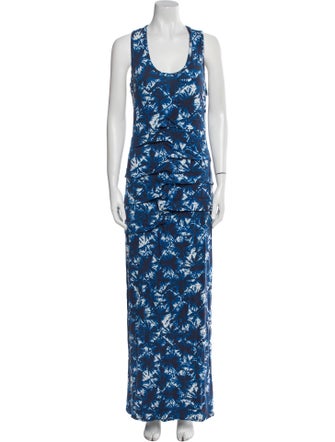 Nicole Miller Printed Long Dress