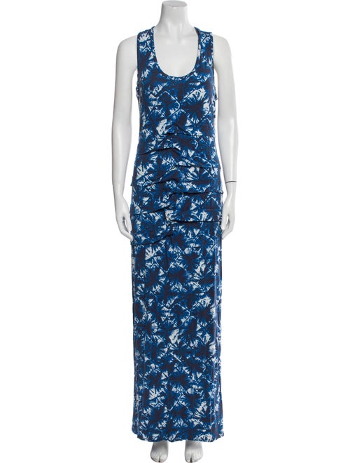 Nicole Miller Printed Long Dress