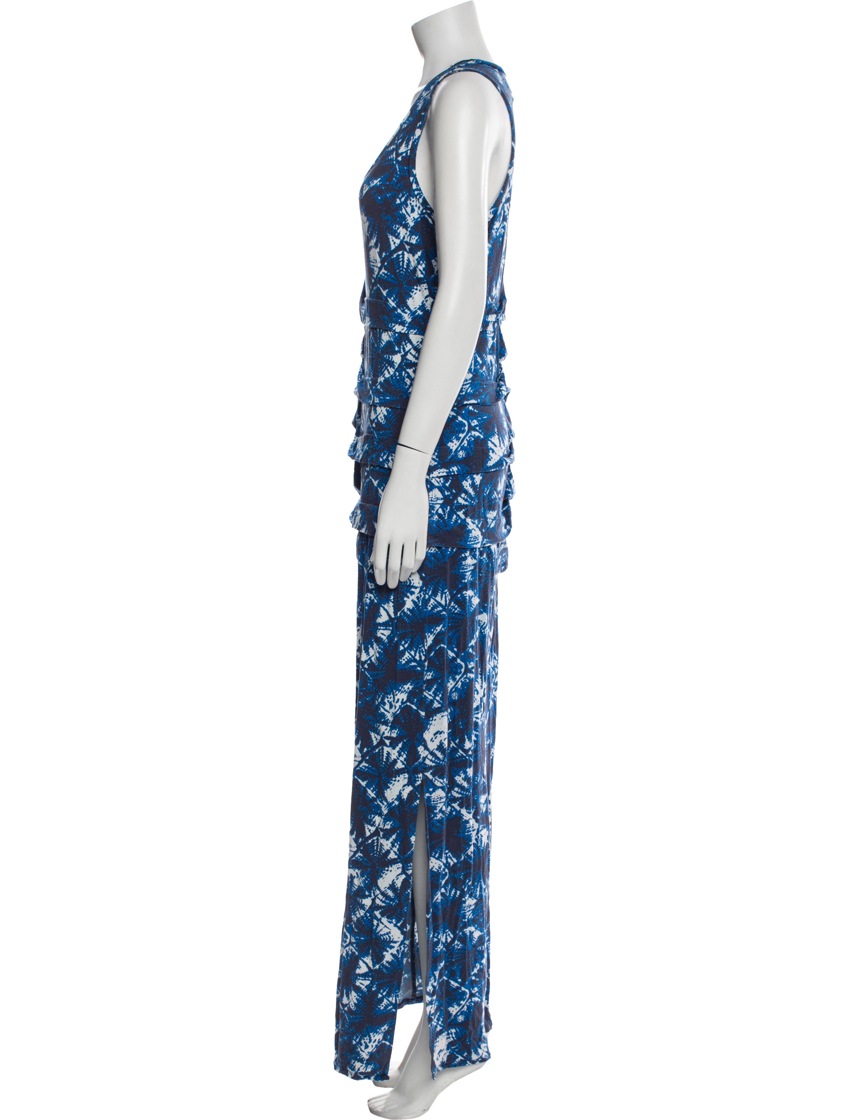 Nicole Miller Printed Long Dress