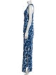 Nicole Miller Printed Long Dress