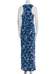 Nicole Miller Printed Long Dress