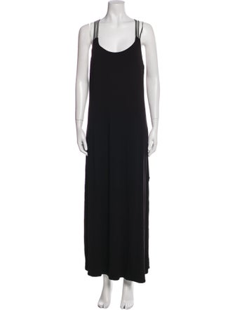 Nicole Miller Scoop Neck Midi Length Dress