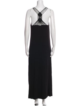 Nicole Miller Scoop Neck Midi Length Dress