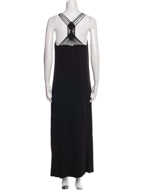 Nicole Miller Scoop Neck Midi Length Dress