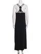 Nicole Miller Scoop Neck Midi Length Dress