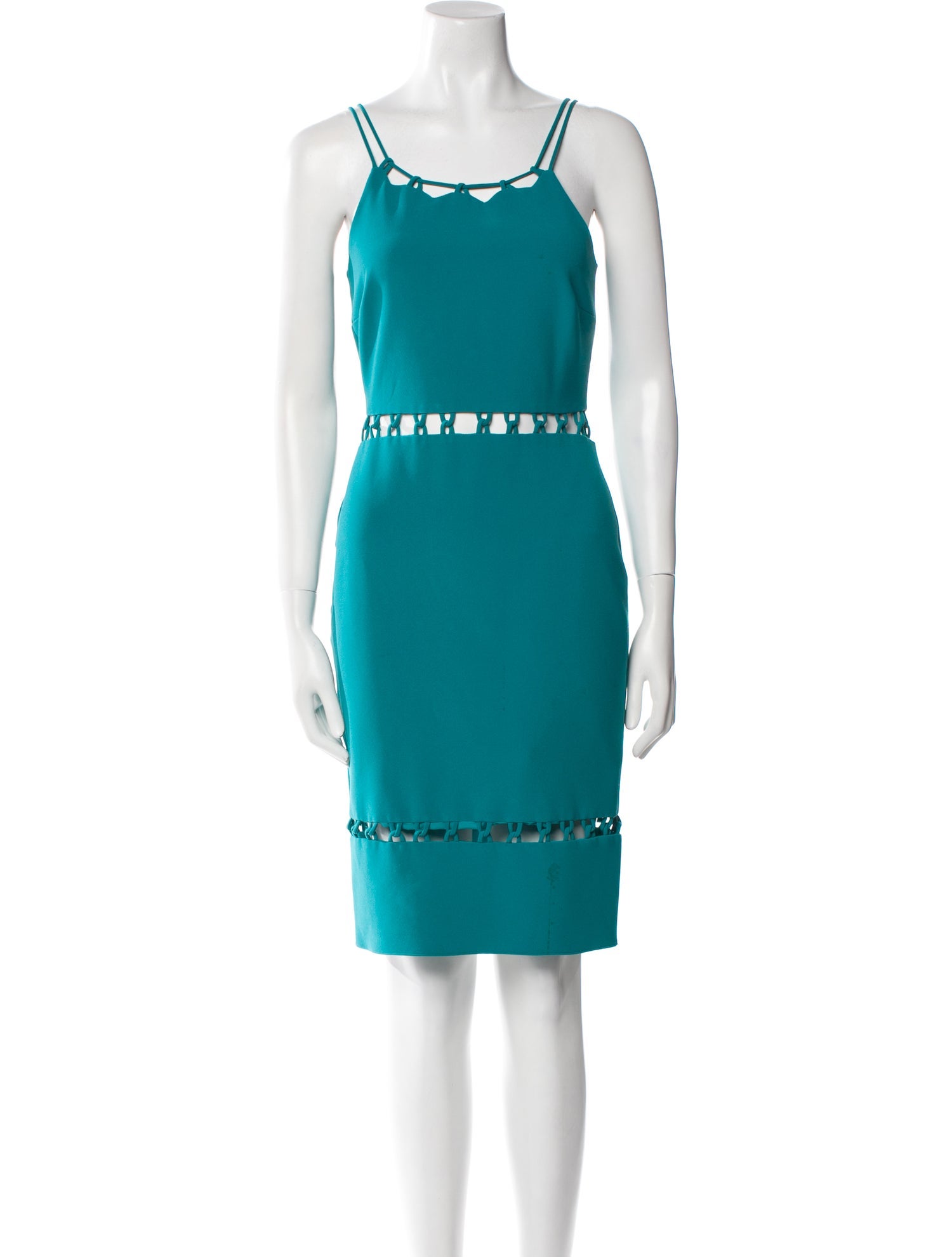 Nicole Miller Square Neckline Knee-Length Dress