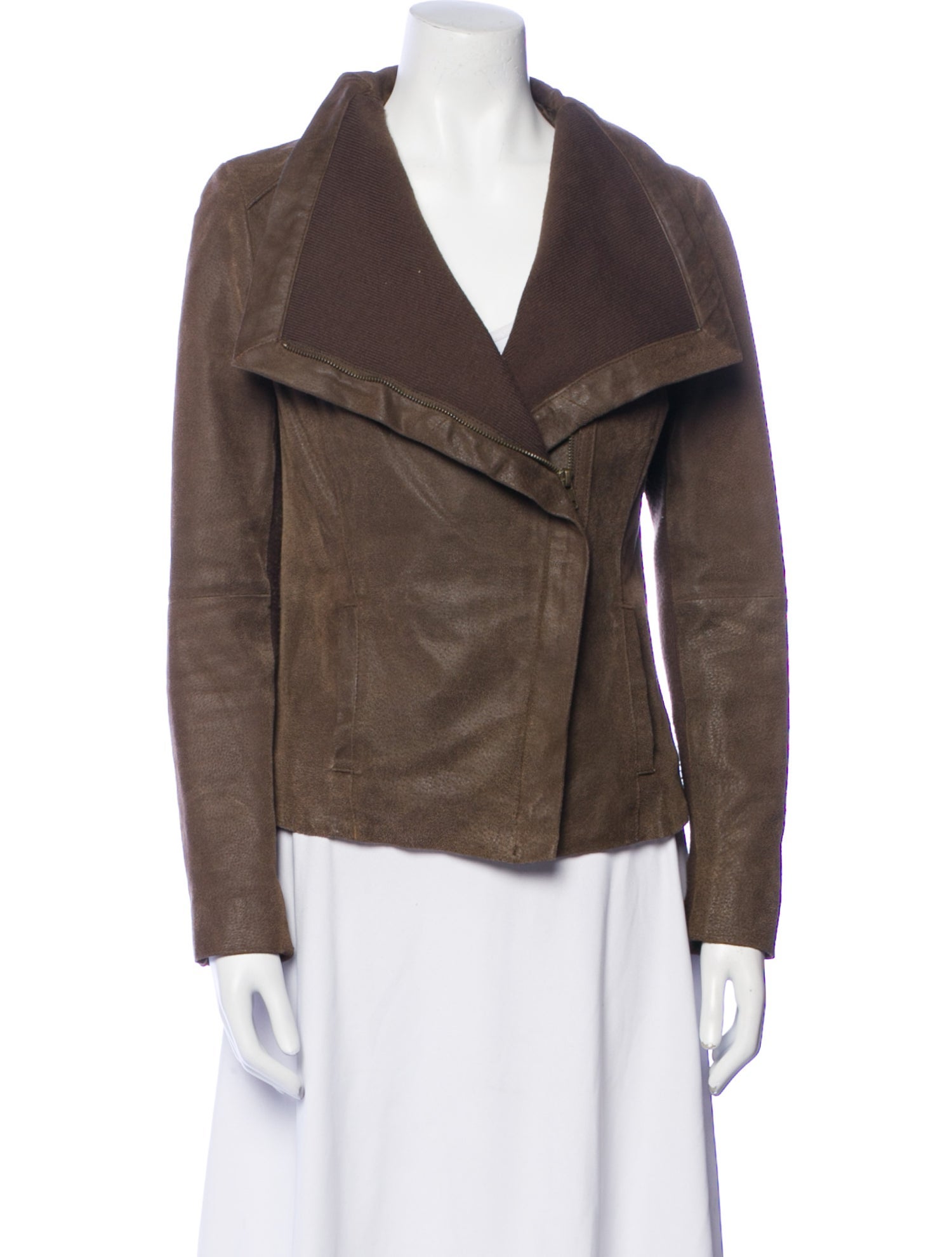 Nicole Miller Leather Biker Jacket
