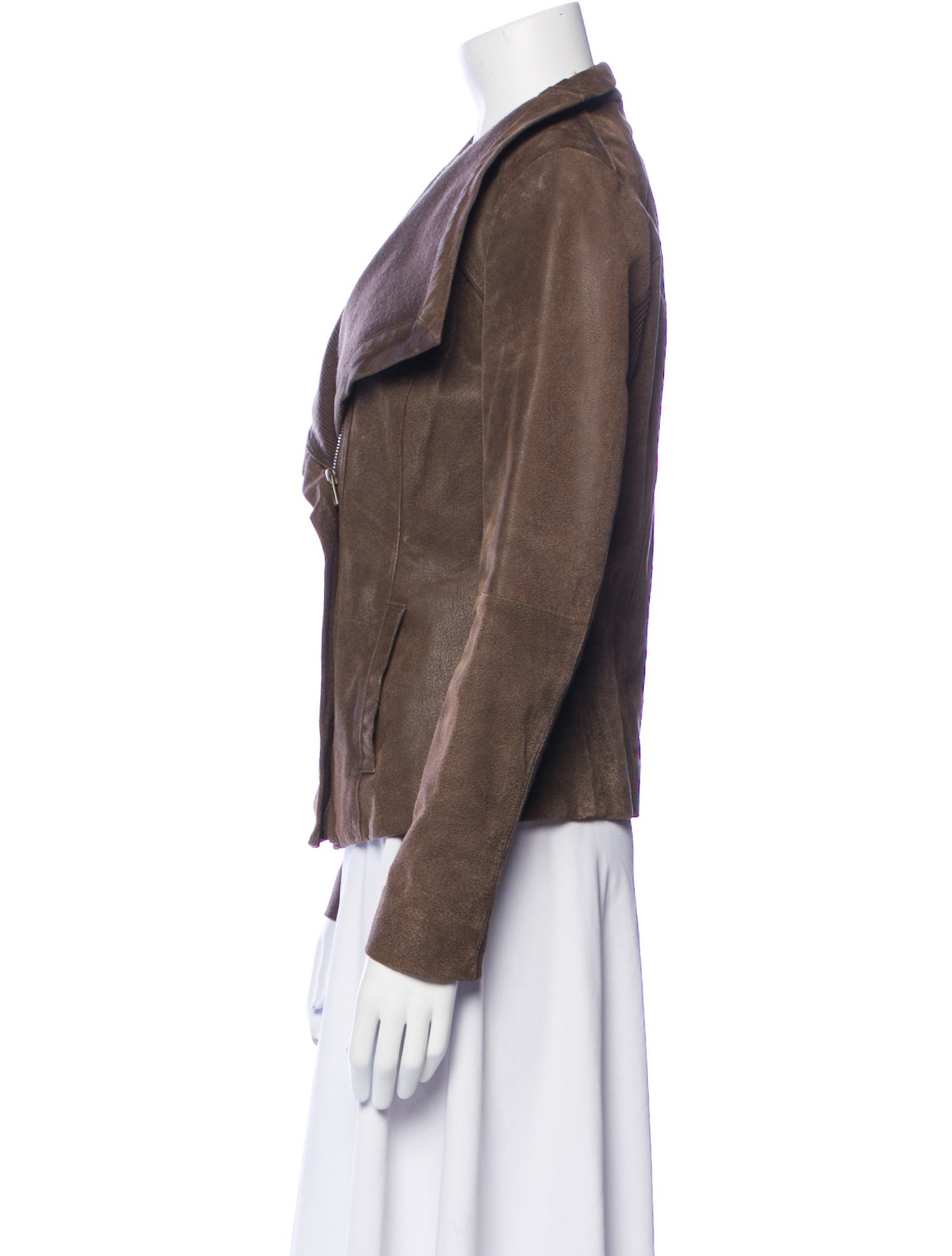 Nicole Miller Leather Biker Jacket