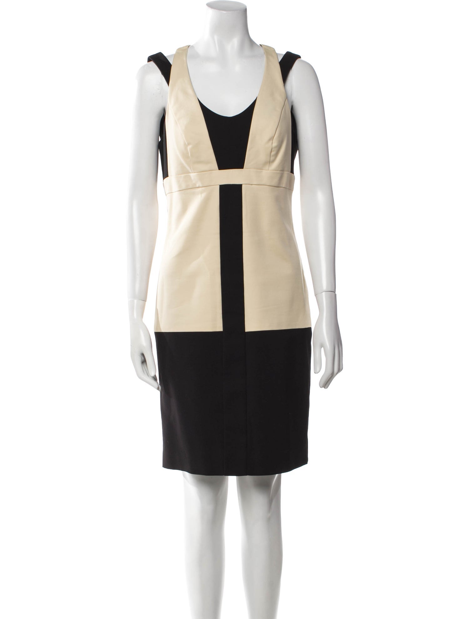 Nicole Miller Colorblock Pattern Knee-Length Dress
