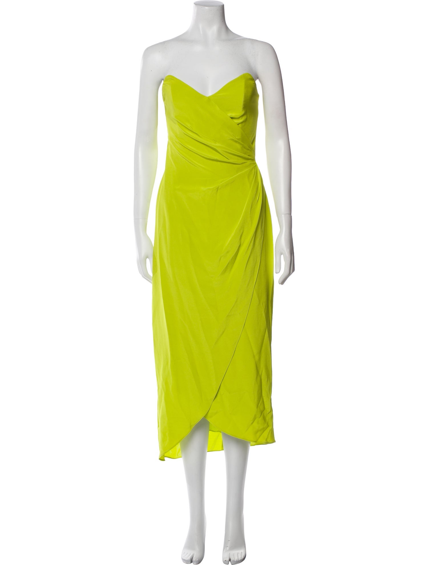 Nicole Miller Strapless Midi Length Dress