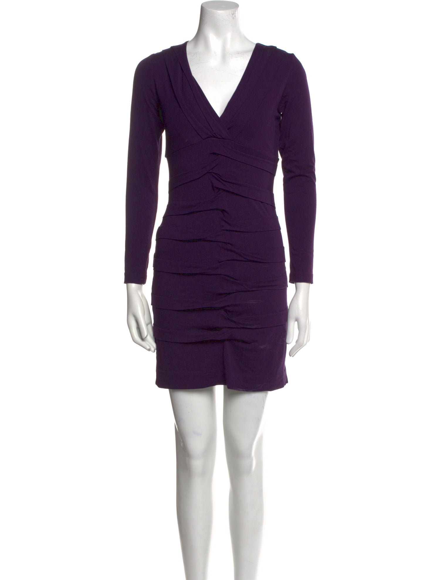 Nicole Miller V-Neck Mini Dress