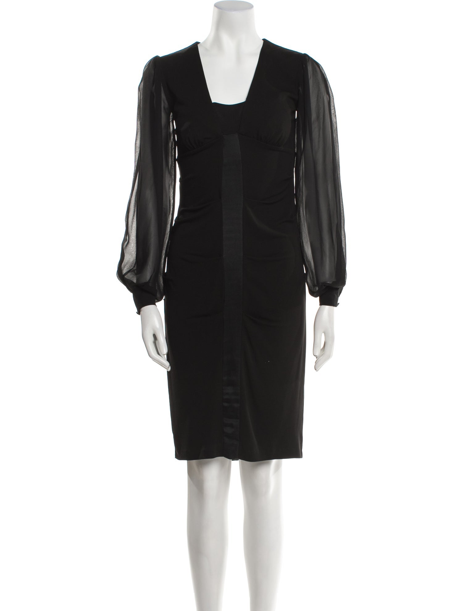 Nicole Miller Square Neckline Knee-Length Dress