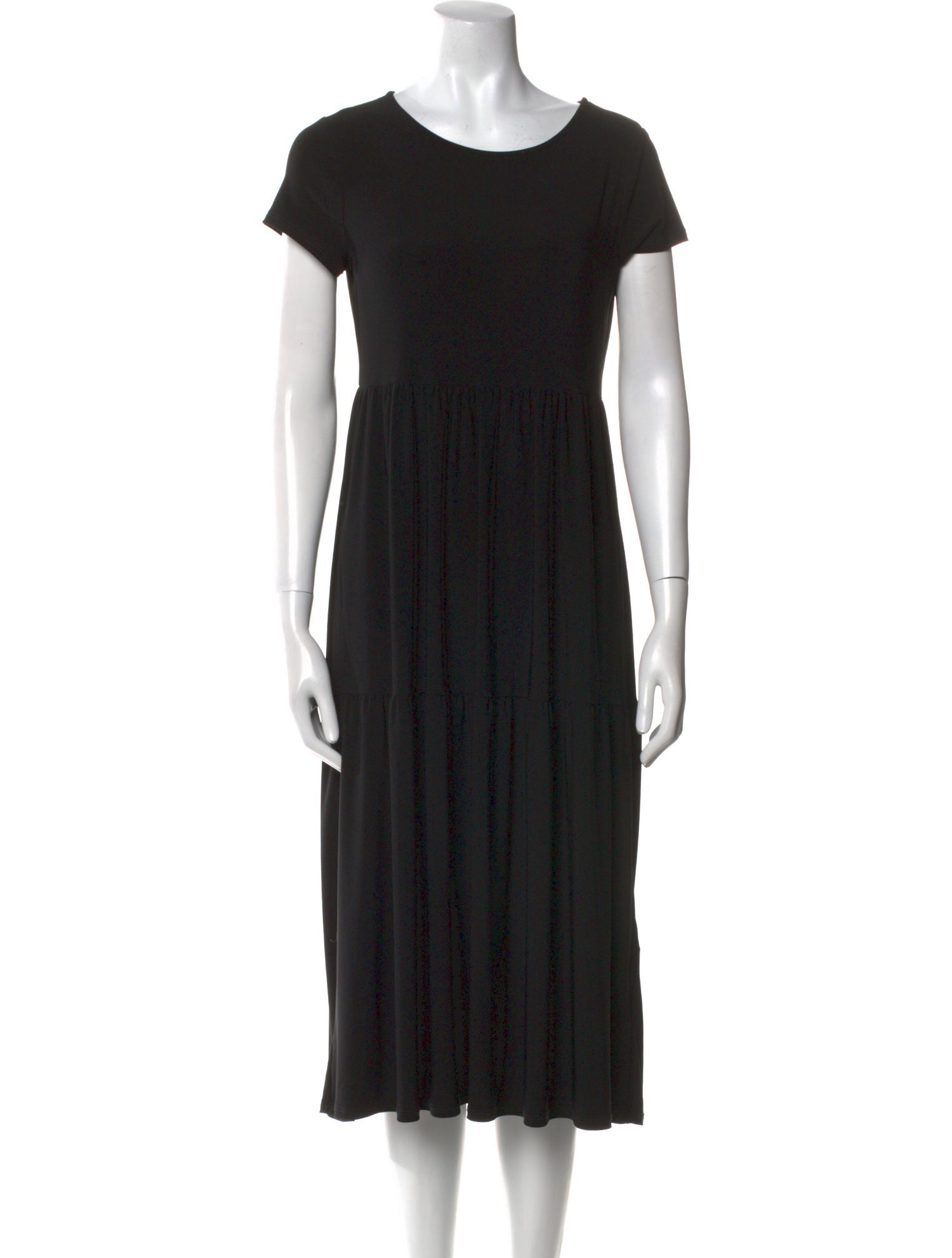 Nicole Miller Scoop Neck Midi Length Dress