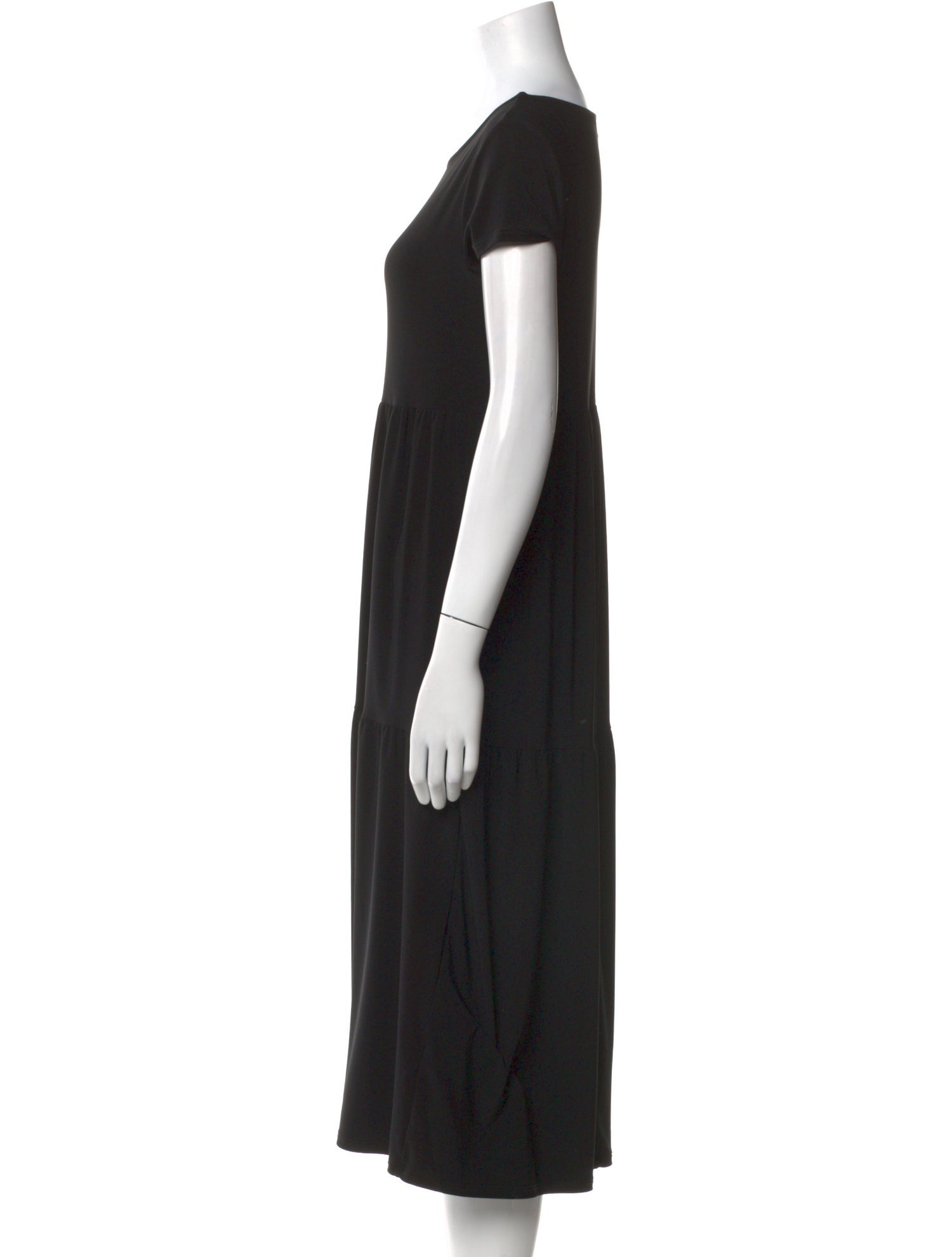 Nicole Miller Scoop Neck Midi Length Dress