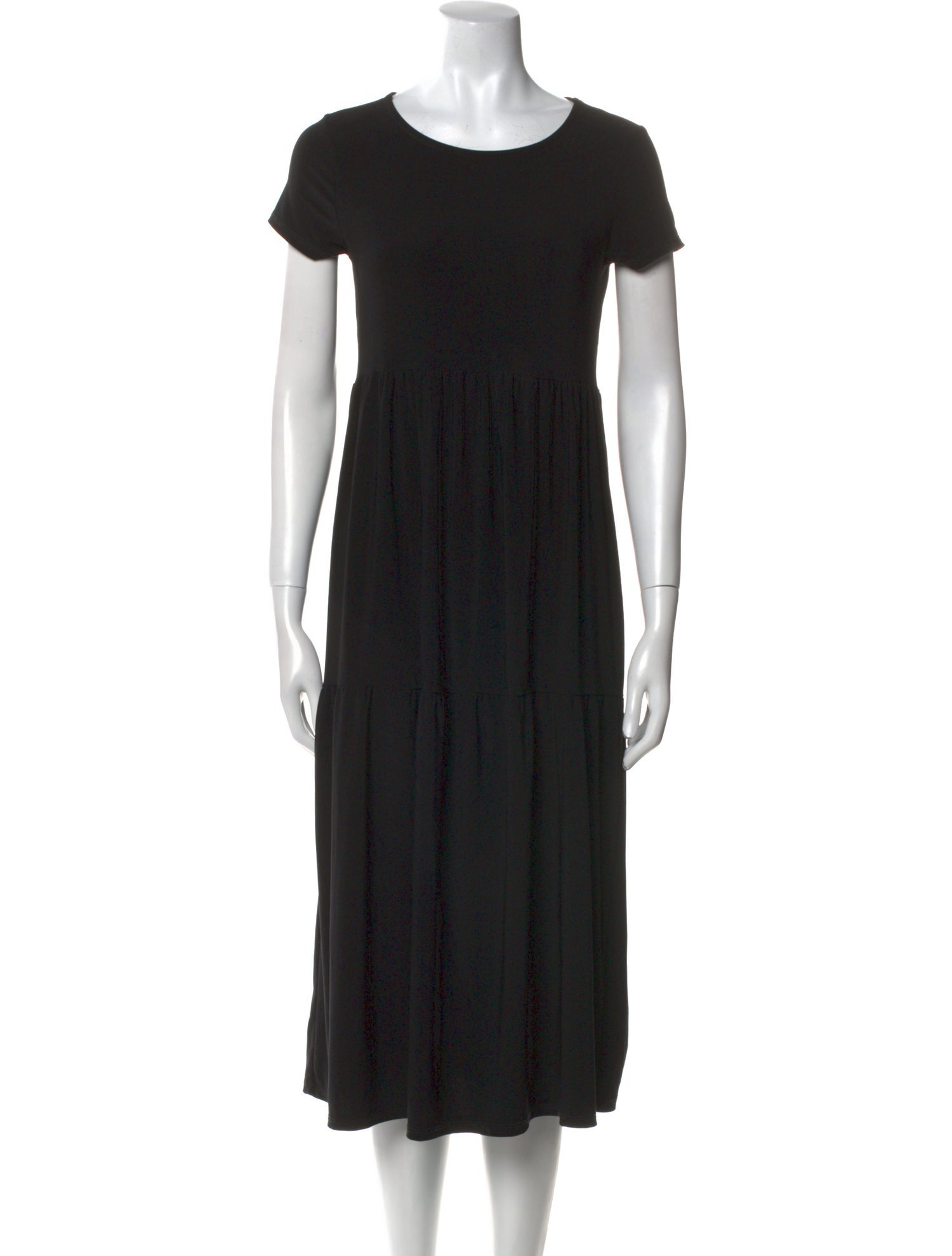 Nicole Miller Scoop Neck Midi Length Dress
