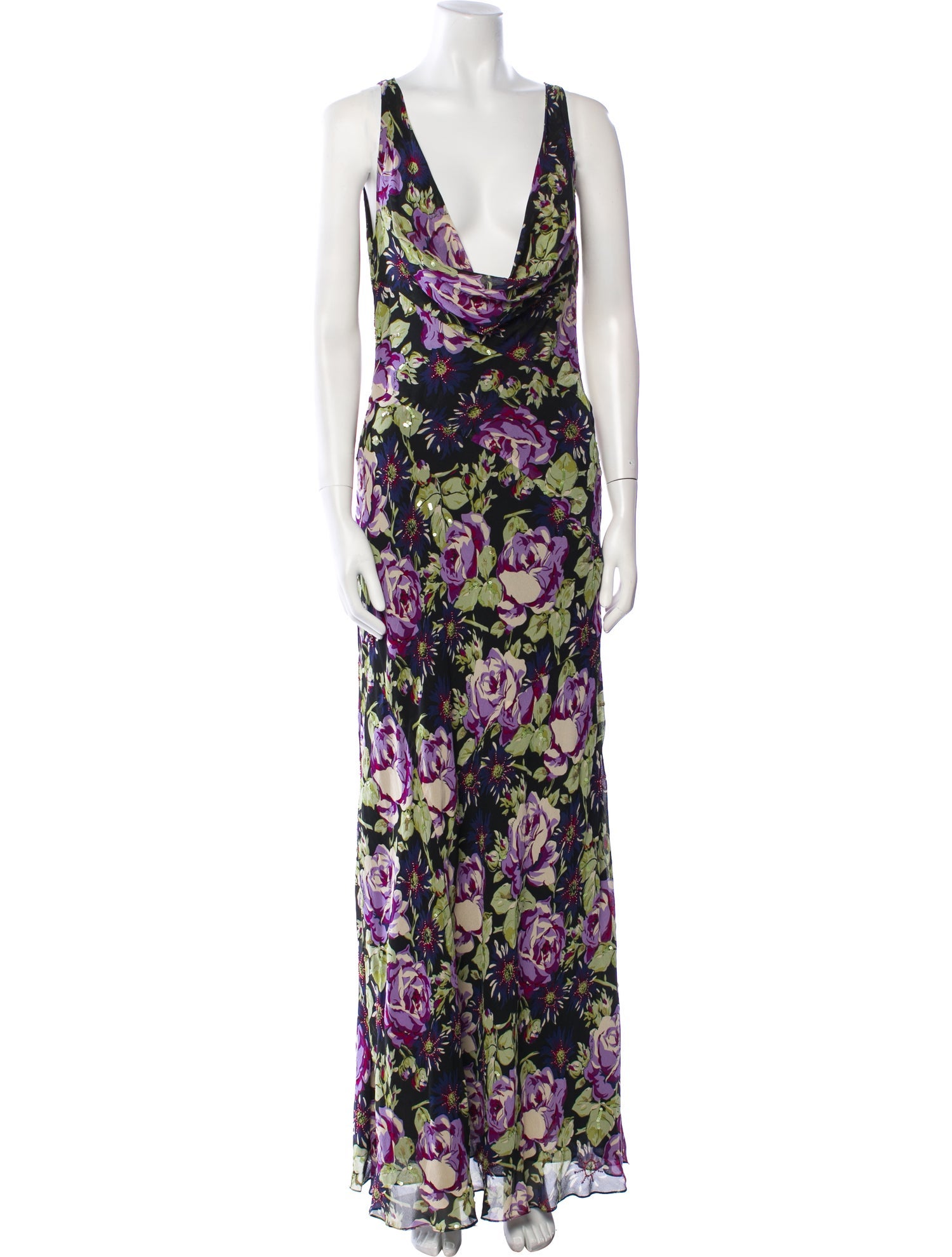 Nicole Miller Silk Long Dress