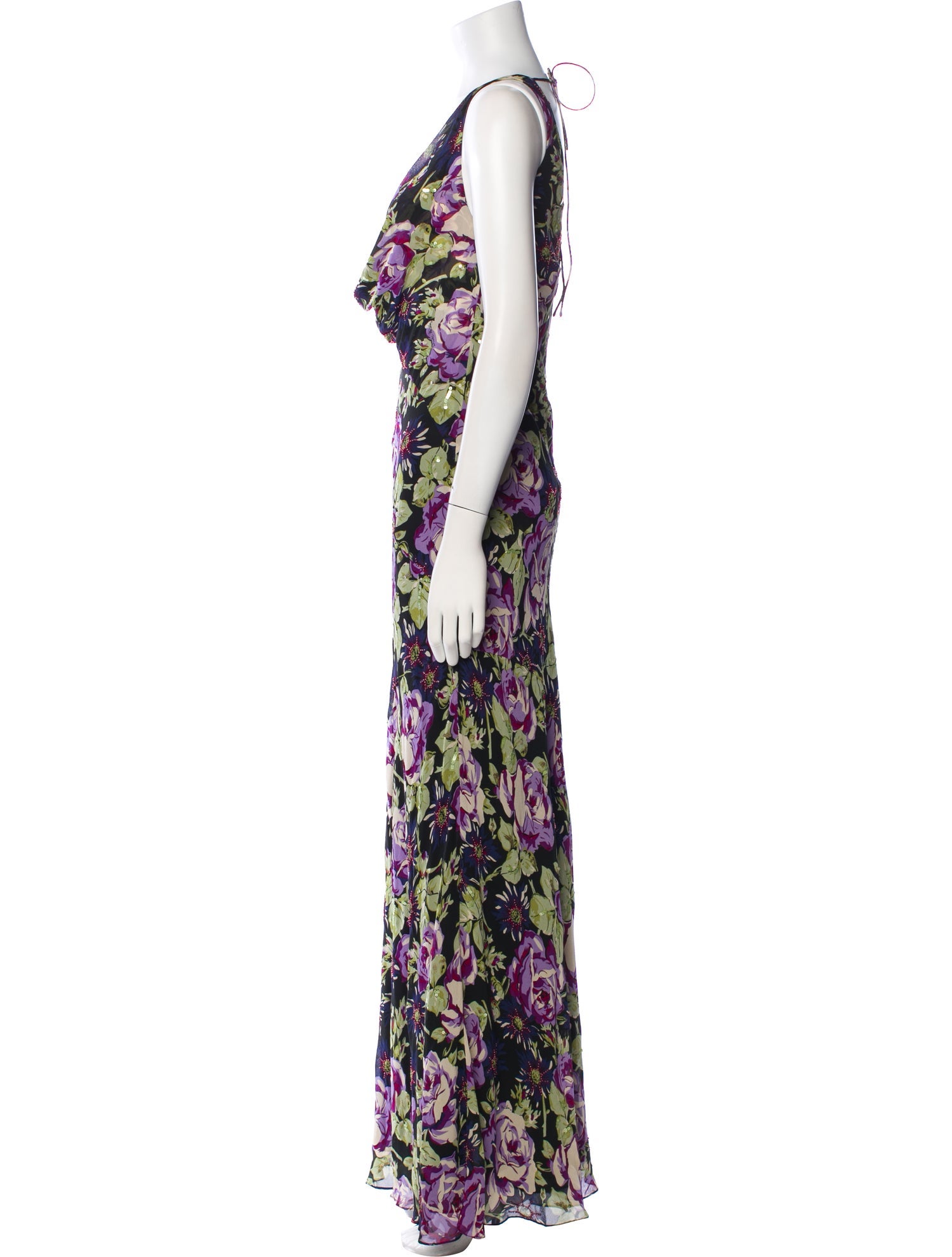 Nicole Miller Silk Long Dress