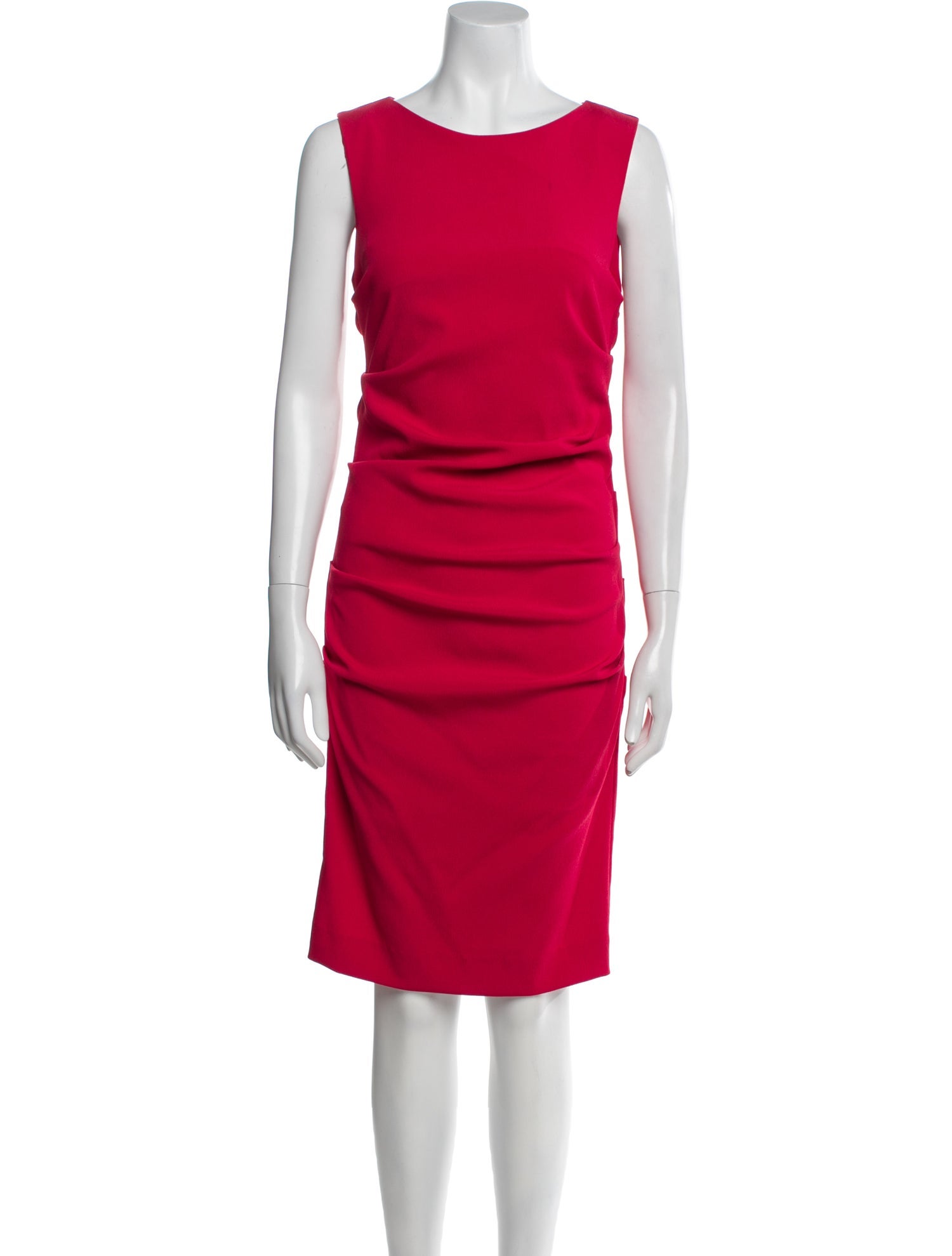 Nicole Miller Bateau Neckline Knee-Length Dress