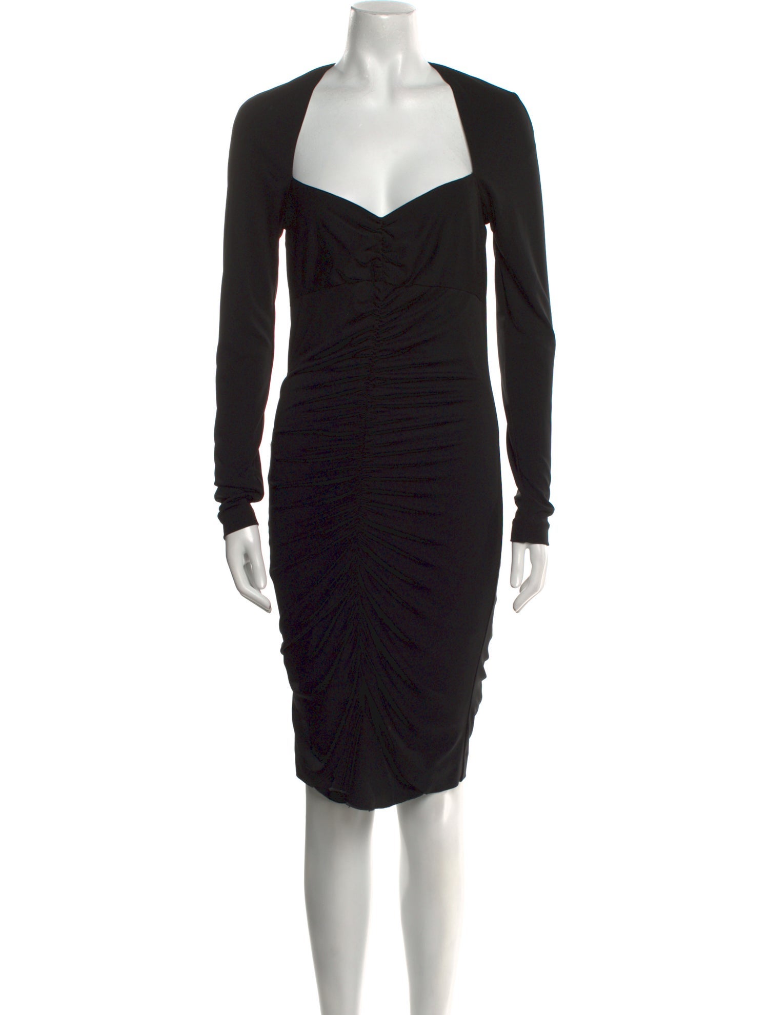 Nicole Miller Square Neckline Knee-Length Dress