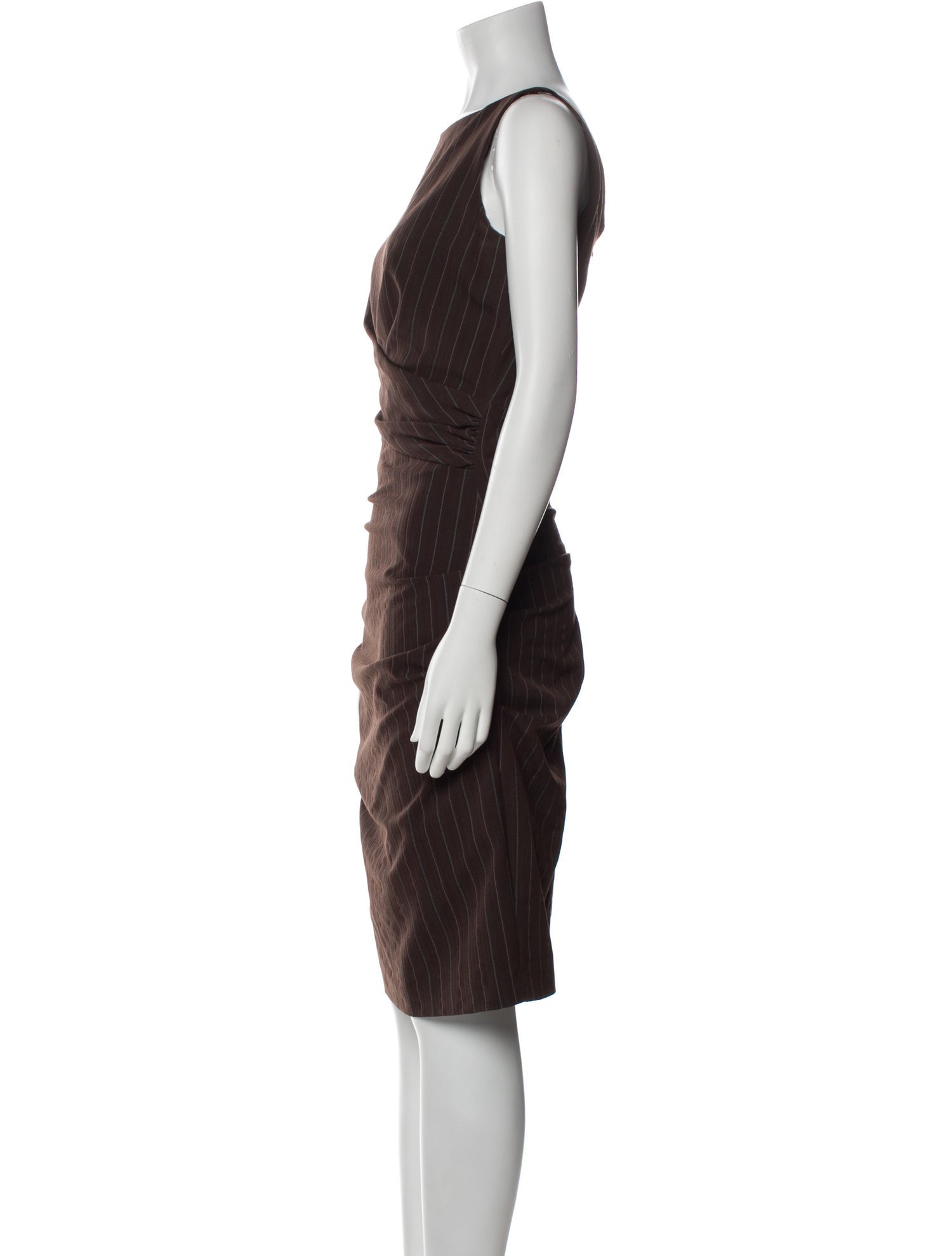 Nicole Miller Striped Knee-Length Dress