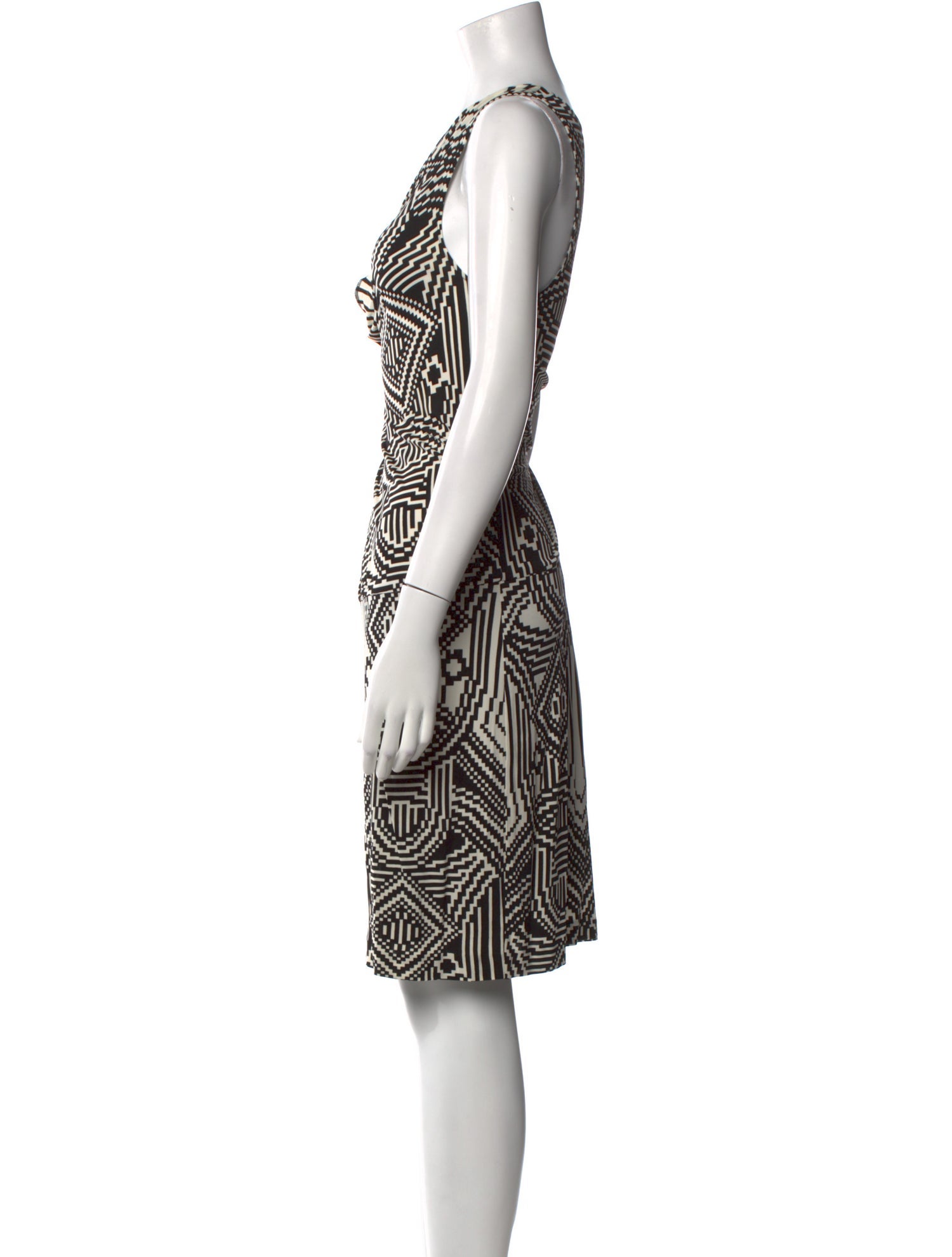 Nicole Miller Printed Knee-Length Dress