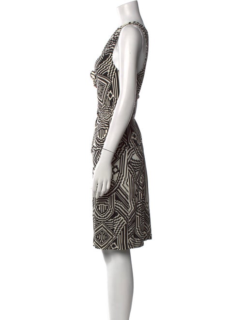 Nicole Miller Printed Knee-Length Dress