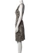 Nicole Miller Printed Knee-Length Dress