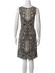 Nicole Miller Printed Knee-Length Dress