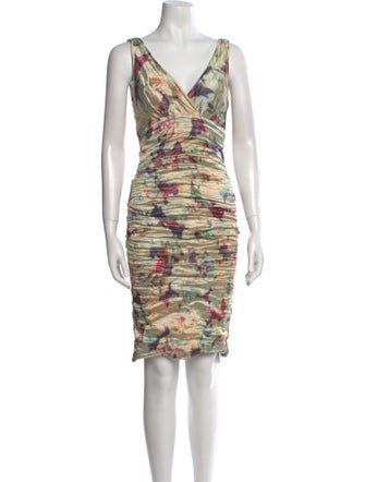 Nicole Miller Printed Mini Dress