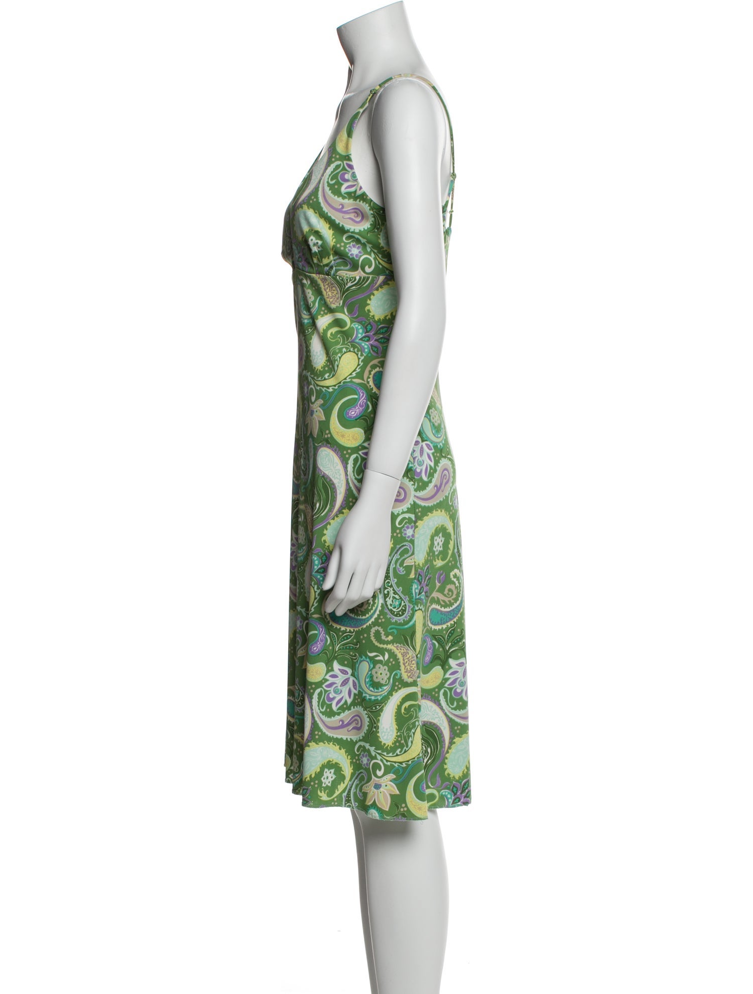 Nicole Miller Paisley Print Knee-Length Dress