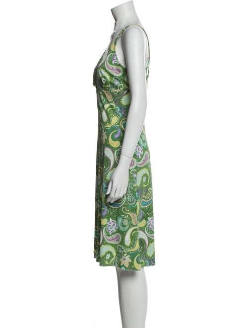 Nicole Miller Paisley Print Knee-Length Dress
